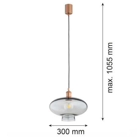 Lampa wisząca 1 pł. TRESCO  8981 - Argon