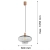 Lampa wisząca 1 pł. TRESCO  8981 - Argon
