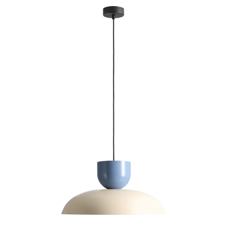 Aldex Lampa wisząca metalowa kremowo-niebieska 47cm 1144G9_16_C z serii ELLA