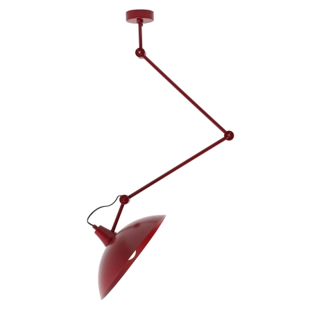 Aldex Lampa sufitowa metalowa czerwona 50cm 808PL_G15 z serii MELOS