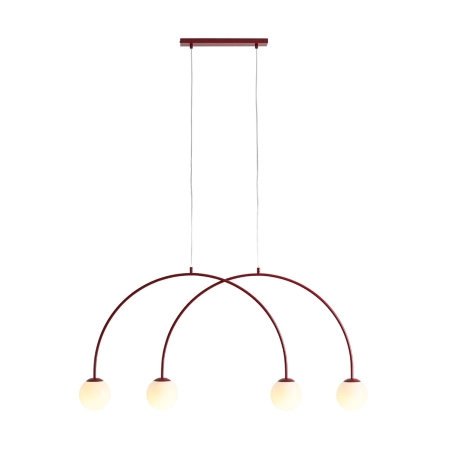 Aldex Lampa wisząca metalowa czerwona 4-punktowa 1116L15_S z serii UNA