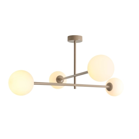 Aldex Plafon metalowy beżowy 4-punktowy 87cm 1080PL_L17 z serii PINNE
