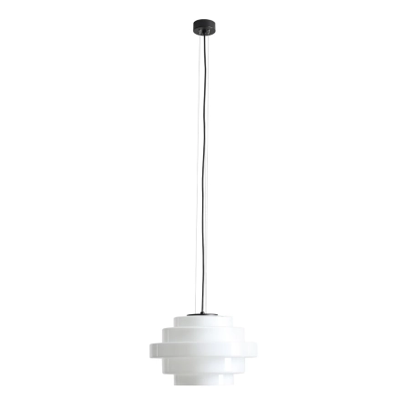 Aldex Lampa wisząca metalowa czarna 22cm 9001G1 z serii FILO MILKY